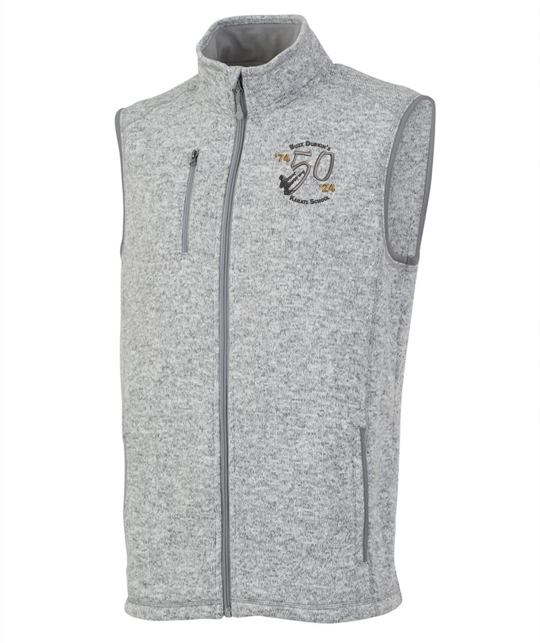 BDKS Heathered Fleece Vest