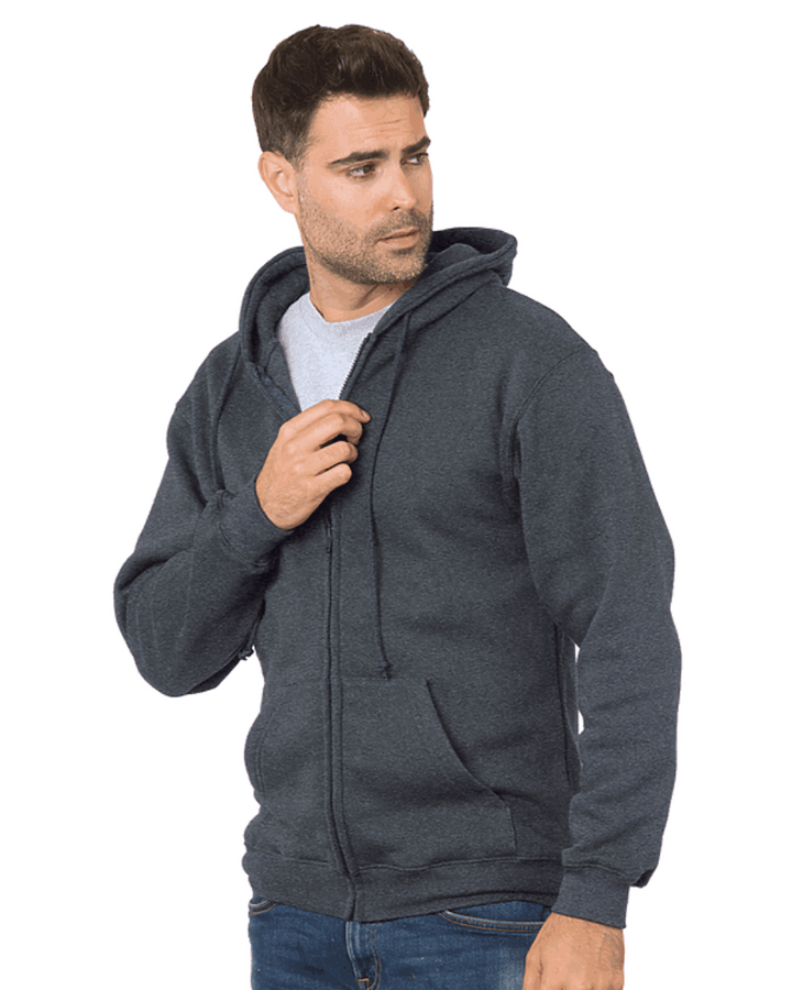 USA Made Full Zip Hooded Sweatshirt