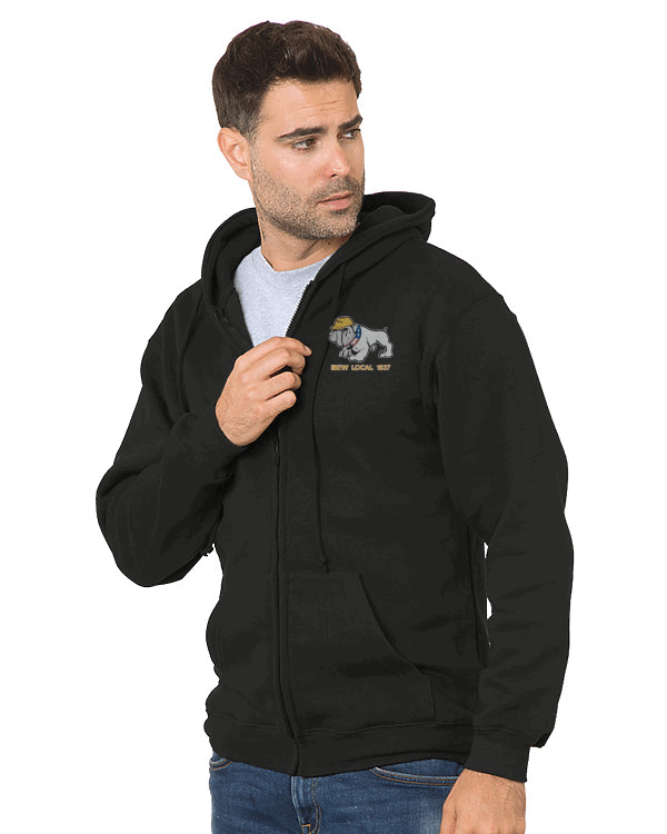 USA Made Full Zip Hooded Sweatshirt