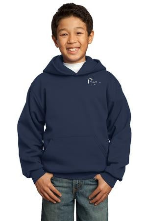Youth Pullover Hooded Sweatshirt with Prospect School Logo