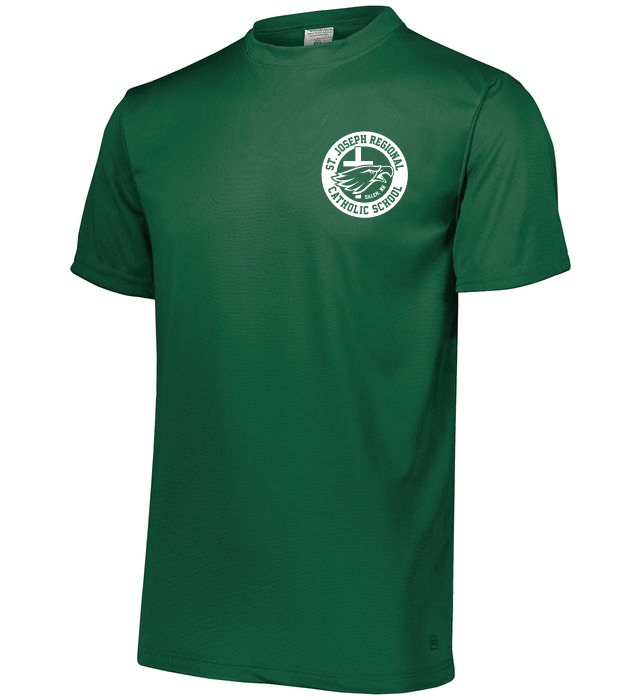 Youth S/S Performance T-Shirt with SJRCS School Logo