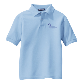 Youth Short Sleeve Polo with Prospect School Logo