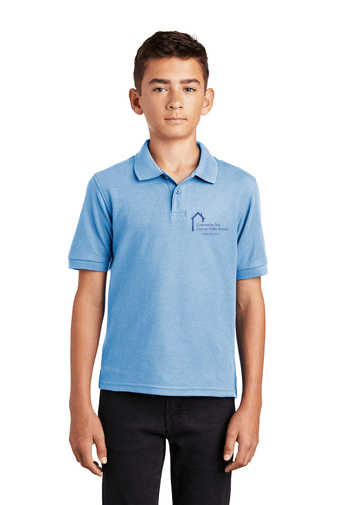 Youth Short Sleeve Polo with Prospect School Logo