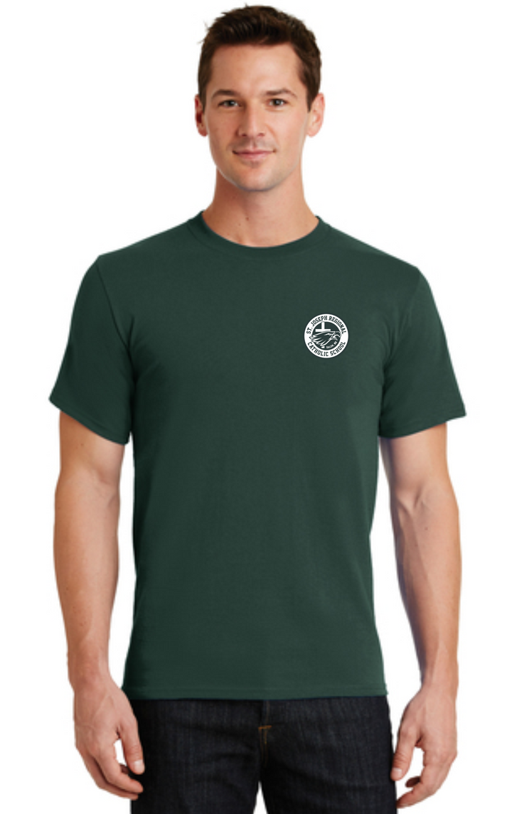 Adult Short Sleeve T-Shirt with SJRCS School Logo