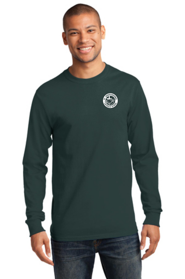 Adult Long Sleeve T-Shirt with SJRCS School Logo